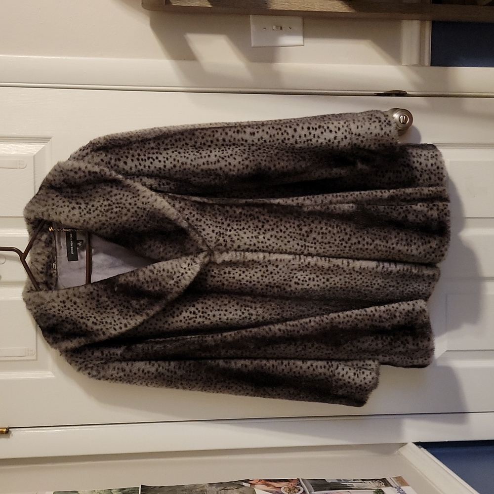 Faux Fur Winter Swing Coat Jones New York Plus Size